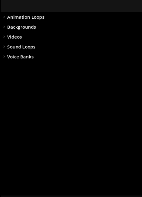 top left menu